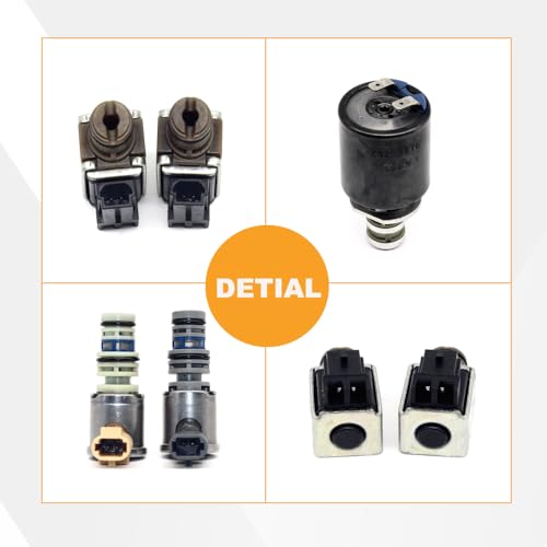 4L60E 4L65E 4L60 Transmission Solenoid Kit with TCC/PWM EPC Shift 5PCS Set Compatible with GM 1993-2002 Cadillac/Buick/Chevy/GMC-5PCS