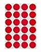 ChromaLabel 3/4 Inch Circle Sticker Labels, Easy to Write On Round Colored Stickers, 42 Sheets of Permanent Adhesive Labels - 1008 Sticky Dots, Red Dot Stickers