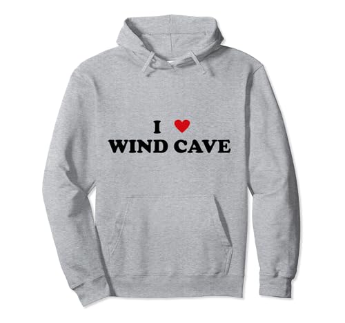 Heart USA National Park I Love Wind Cave Sweat à Capuche