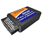 WiFi ELM327 OBD2 Adapter WiFi ELM 327 OBD2 Scanner for Android iOS iPhone OBDii Car Scanner Code Reader Connector Dongle OBD ELM327 OBD2 Scanner Diagnostic Tool Interface for Torque