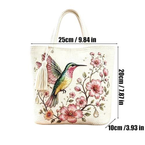 Bolsa de ganchillo espaciosa y cómoda para solucionar tus salidas diarias 5