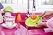 Vigar Flower Power Orange Dish Brush with Vase, 10-Inches, Orange, Green
