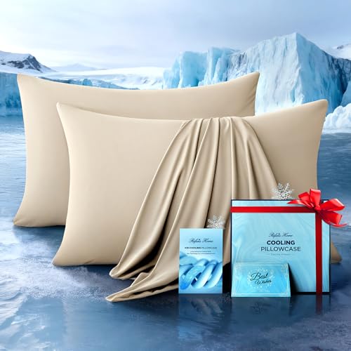 Ultra-Chill Cooling Pillowcase Set of 2 (Beige)