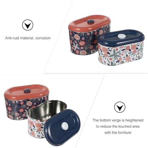 Boîtes en fer-blanc étanches Healvian pour une organisation décorative durable - 6