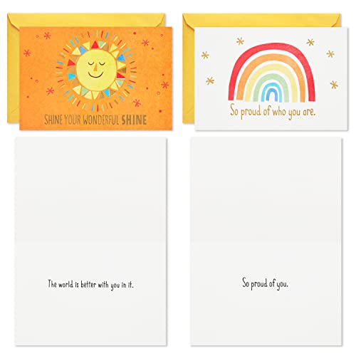 Hallmark Kids Encouragement Cards Assortment (Pack Of 36 Cards With Envelopes—Dinosaurs, Rainbows, Unicorns) #TOP3
