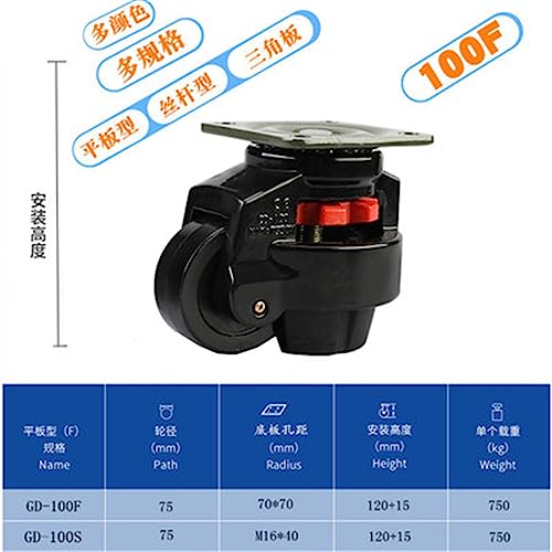 Roue de réglage de niveau solide pour support plat charge 500kg - 2