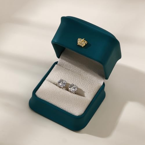 Imitation Diamond Earring 18K White Gold Vermeil 925 Sterling Silver Moissanite Earring 0.6-4 CT D Color VVS1 Clarity Moissanite Stud Earring Imitation Diamond Earring for Women Jewelry Gift2