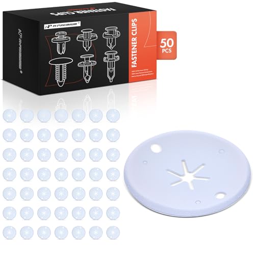 Image of A-Premium 50PCS Radiator Support & Splash Shield Retainer Clips | Compatible with Volkswagen Jetta Passat Golf GTI Ford Focus Transit C-Max Audi A4 Q5 Q7, Metal, Replace# N90335006, N90335004