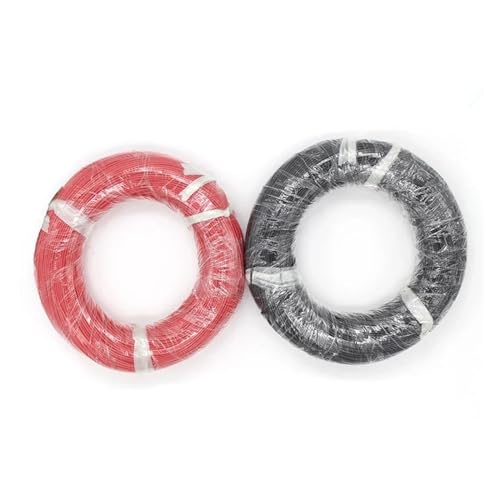 Extensión de cable fotovoltaico, Cable Solar Fotovoltaico Rojo/Negro 1500V 12/10 AWG 4mm² 6mm² Cobre Estañado XLPE Varios Tamaños(20m 6mm2)