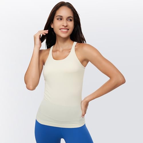 Image of sphinx cat Yoga Racerback Tank Top for Women with Built in Bra,Women's Padded Sports Bra Fitness Workout Running Shirts