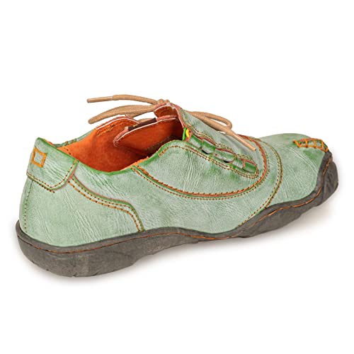 TMA EYES Five Finger Sole Side Lace-Up Leather Woemn Casual Shoes2