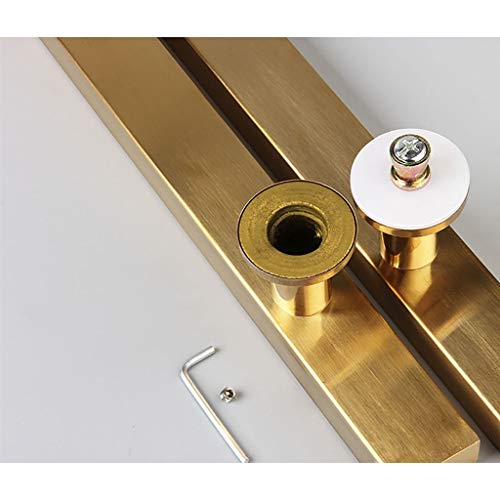 Poignée de porte en verre push-pull dorée pour sécuriser et embellir