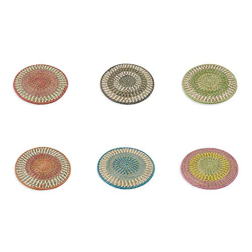 Set 6 mexico sottopiatto paglia 6 ass