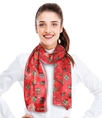 CBC Crown Christmas Scarf - Christmas, Snowman, Snowflakes Theme Fashion Scarf - 13