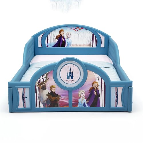 Image of Delta Children Toddler Bed Frozen Ii Plastic Sleep and Play with Guardrails