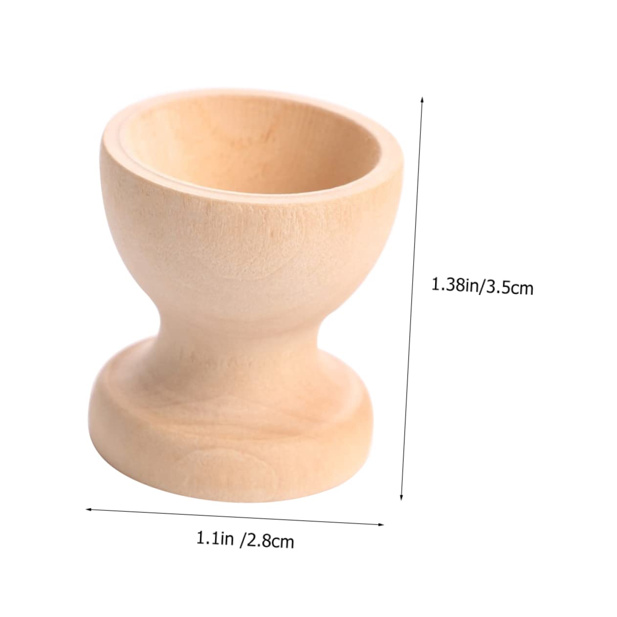 GRIRIW 10pcs Hand Painted Egg Tray DIY Blank Egg Stand DIY Unfinished Eggs Holder Blank Egg Cup Toy DIY Supply DIY Painted Toy Children DIY Egg Cup Egg Storage Decor Wooden