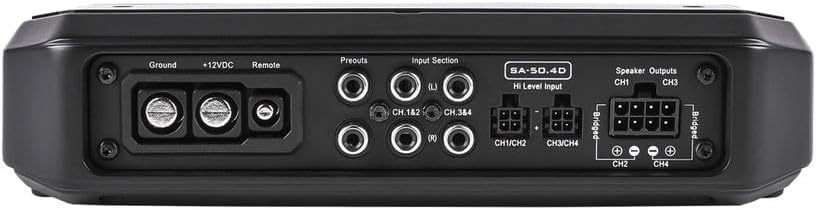 Skar Audio SA-50.4D 400 Watt Class D High Performance 4 Channel Car Amplifier