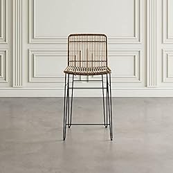 Jofran Weaver Hairpin Counter (Set of 2) Barstool Set, 19x20.25x35.5,