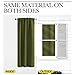 NICETOWN Bedroom Curtains Holiday Christmas Decor - (Olive Green) 52 inches x 63 inches, Double Panels, Thermal Insulated Rod Pocket/Back Tab Blackout Curtains for Window