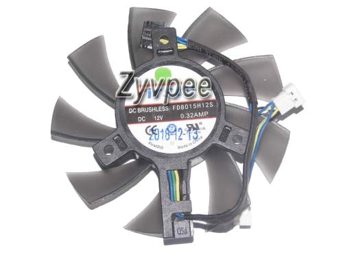 Ventola FirstD FD7015H12S Per Scheda Grafica &ndash; 12V, 4 Pin, 65mm, Rossa, Nuova (Bulk)