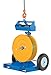 Vestil STRAP-FP Steel Industrial Duty Strapping Cart with Fork Pockets Blue/Yellow