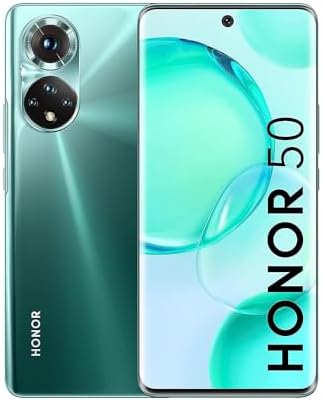 HONOR 50 5G SIM Free Mobile Phones 6GB+128GB with 108MP Camera, 120Hz 6.57" OLED Display, Qualcomm Snapdragon 778G, 66W Super Charging, International Version (Emerald Green)