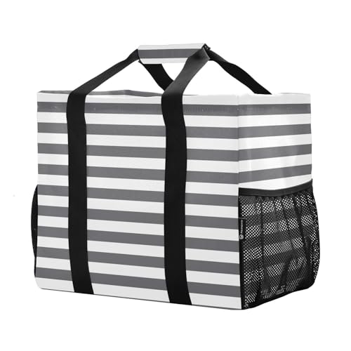 Emelivor Stripe Large Tote Bag Foldable Diaper Grocery Bags Canvas Travel Beach Tote Bag Handbags Pool Bag2
