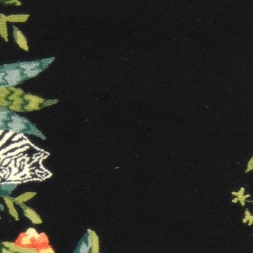 Miniatura 3 de SAFAVIEH Chelsea Collection - Alfombra de pasillo de 2 pies 6 pulgadas x 6 pies, negro y verde, lana de campo francesa enganchada a mano, ideal para