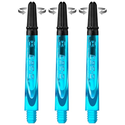 Harrows Darts Technology Carbon 360 Shafts Rotating Carbon top von Thor-Sports (medium Aqua Blue)