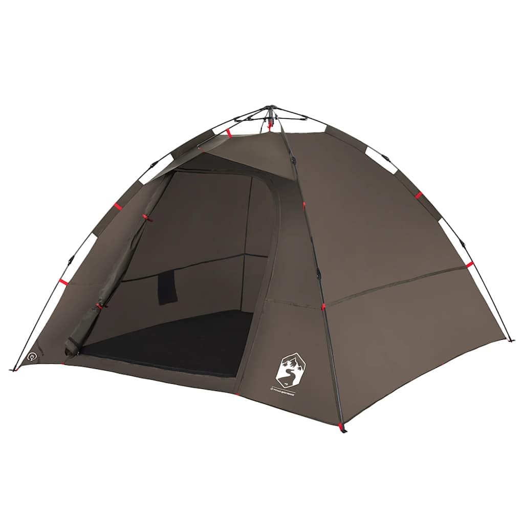 Tienda de Pesca 4 Personas Apertura rápida marrón,Deportes,Actividades al Aire Libre,Camping y Senderismo,Tiendas de campaña,4.55kg-4005327
