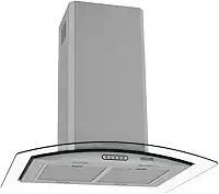Coifa Exaustor Ilha Vidro Curvo 75cm Inox Nardelli 4 a 6 Bocas 110V