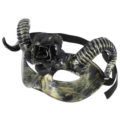 Detachable Goat Horns Unique Design for Halloween Masquerade and Costume Parties Scary Accessory for Men