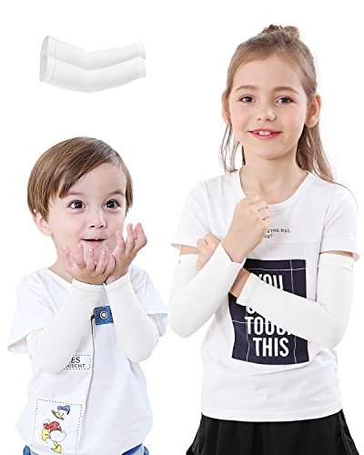 Newbyinn Arm Sleeves for Kids Child Toddlers, Age 1-7, UV Sun Protection, Cooling Sleeves to Cover Arms