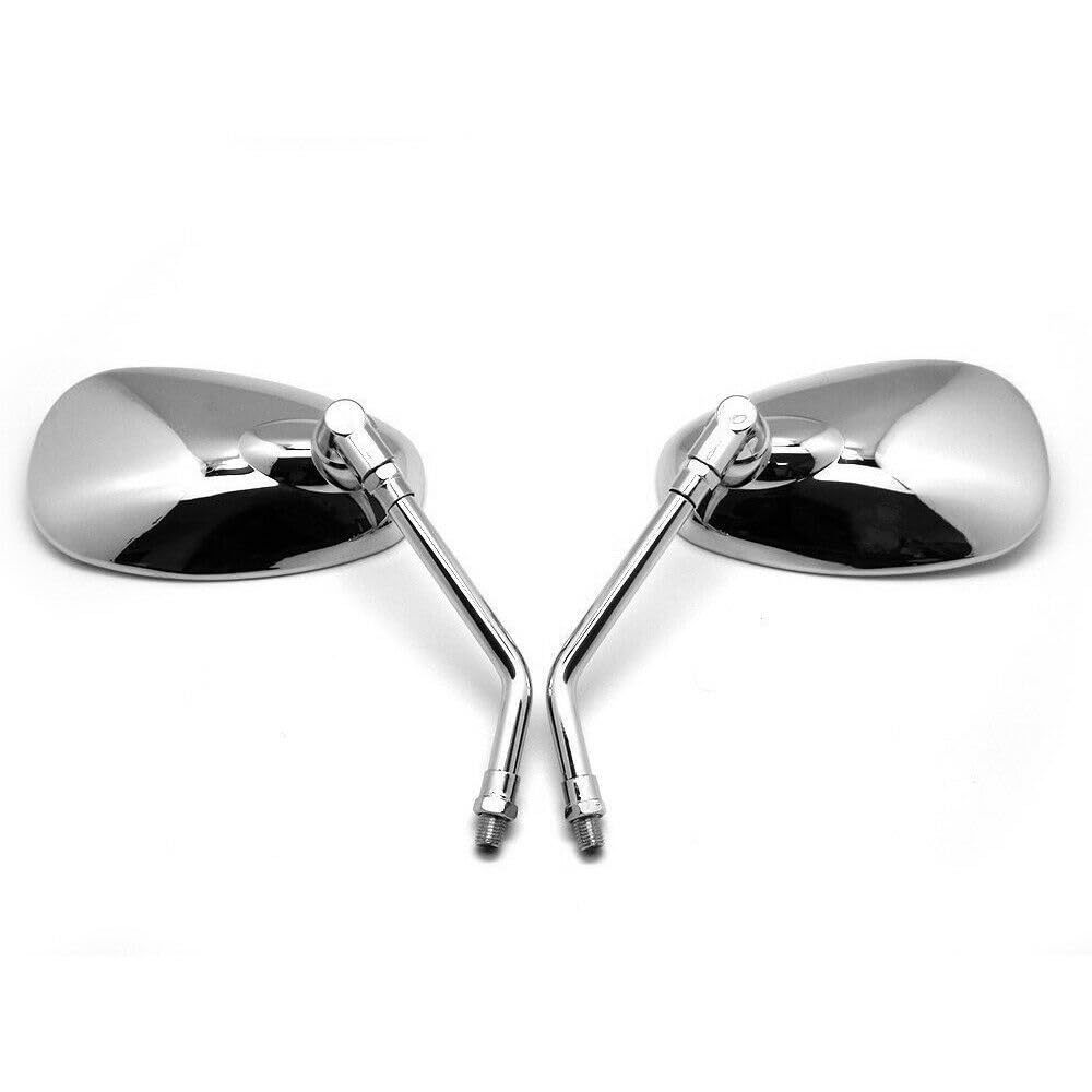Black Motorcycle Mirrors - Universal Fit For Honda Shadow, Phantom, VT750, Spirit, Aero & More - View #2