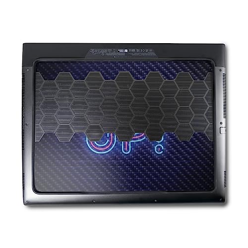 Image of MightySkins Carbon Fiber Skin Compatible with Alienware M18 R1 (2023) Full Wrap Kit - Level Up | Protective, Durable Textured Carbon Fiber Finish | Easy to Apply & Change Styles | Made in The USA