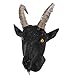 Goat Antelope Mask Latex Animal Head Mask Farmyard Animal Goat Mask Adults Halloween Party Costumes (Horns Goat Mask) Multicoloured