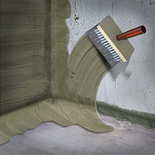 MEM Dichtschlämme, Für den Wand- und Bodenbereich, Einkomponentige Abdichtungsschicht zum Anrühren, Einfach zu verarbeiten, Lösemittelfrei, 5 kg, Grau