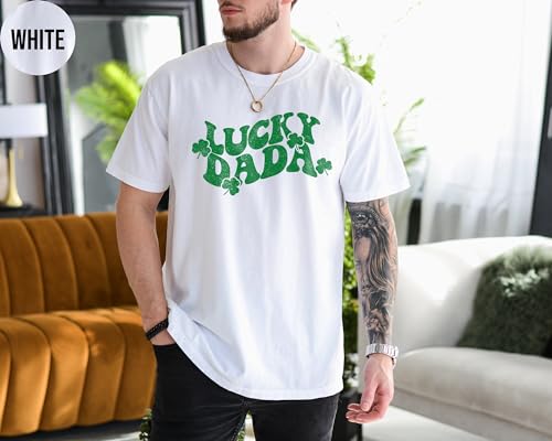 Lucky Mama Shirt St Patrick’s Day Shirt for Women Lucky Dada T-shirt Men Matching Mom and Dad Tees Lucky Mom Irish Green Shirt for Mommy3