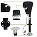 Smartxchoices Black Power Tongue Jack Height Adjustable Electric Trailer Jack -3500 lb Capacity 12V Dual LED Light RV Boat Jet Ski A-Frame Travel Camper (3500F)