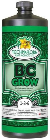 Technaflora B.C. Grow 1-3 - 6 B. C. Grow 1 Liter (12/Cs)