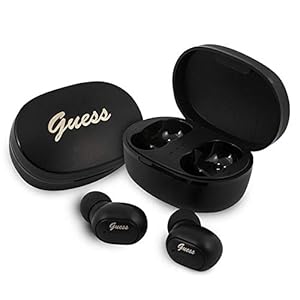 Guess Hoofdtelefoon Bluetooth GUTWST30BK TWS + dockingstation zwart