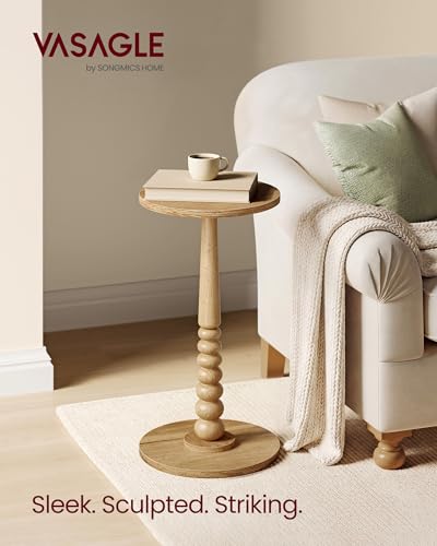 VASAGLE Round Side Table, Small Drink End Table, Accent Nightstand - Image 3