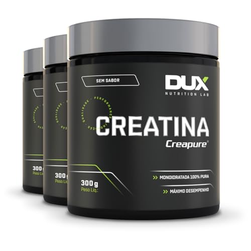 Kit 3 Creatina Dux Creapure Sem Sabor 300g
