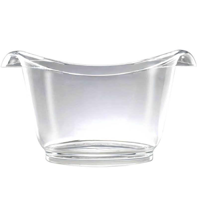 SPARKLERS CLUB Vasque à Champagne Design Transparent - 50x29cm - Peut contenir jusqu'à 2 Bouteilles - Idéal pour rafraichir Vos Bouteilles et animer Vos Repas et soirées