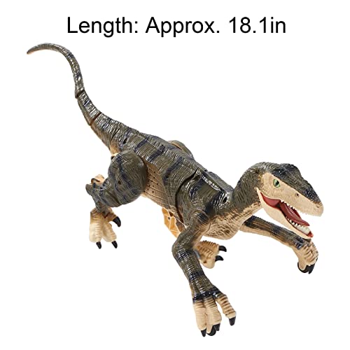 Dinossauros grandes de controle remoto, simulador de 2,4 G, velociraptor de controle remoto recarreg