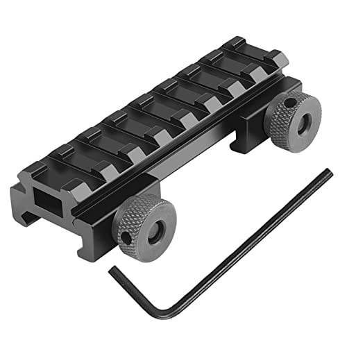 マウントベース 20㎜レール対応ウィーバー 快速着脱式 8スロット 全長85mm ハイレールマウント マウントレール ハイプロファイルマウントレール ライザーマウント ブラック