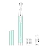 Funstant Upgraded Eyebrow Trimmer, Precision Electric Eyebrow Razor for Women Battery-Operated Facial Hair Remover with Comb No Pulling Sensation Painless for Face Chin Neck, Upper-Lip, Peach-Fuzz