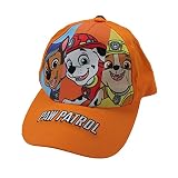 Paw Patrol Cap Kappe Schirmmütze Basecap Baseballkappe verstellbar (54, Orange)