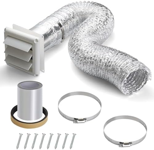 Wall Guide Kit for Broan-Nutone Ventilation Fan, 4" Bathroom Wall Fan Kit for Extractor Fan, Flexible Wall Guide Kit for Bathroom Extractor Fan, Ventilation and