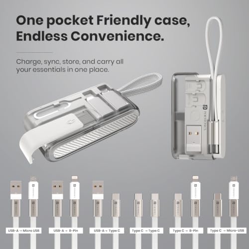 Portronics Store Portronics Snapcase Ultra 8-in-1 Cable Kit, 60W, - Image 7